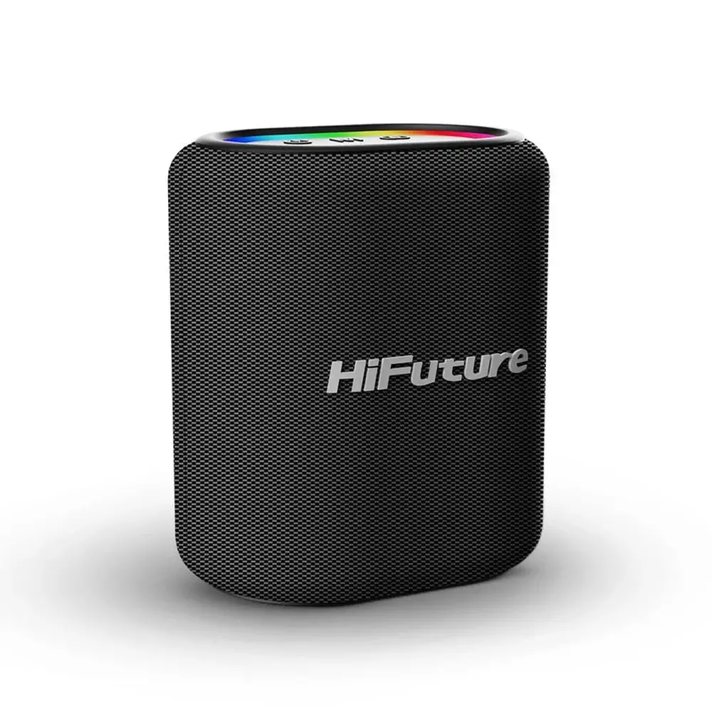 Ηχεία, HiFuture Vocalist100 Ασημί, Ισχύς εξόδου 20W, Υποστήριξη Karaoke, Δύο ασύρματα μικρόφωνα, Μπαταρία 4000mAh (Υποστήριξη Power Bank), Φωτισμός
