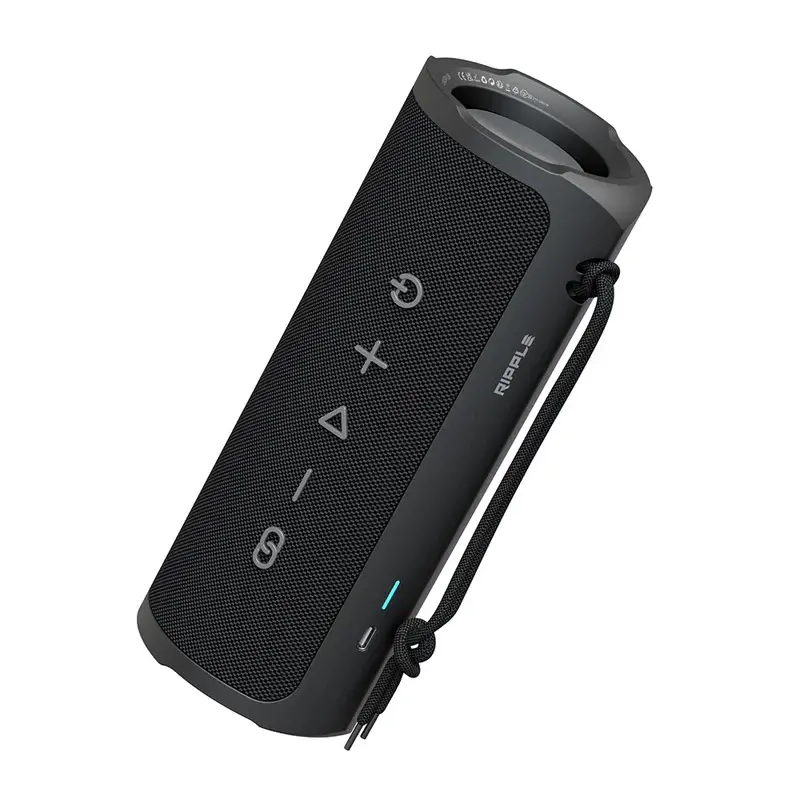Boxe, HiFuture Ripple Negru, sistem de boxe cu 2 căi, 20W*1+10W*1, rezistent la apă IPX7, până la 12 ore de redare, Bluetooth 5.3, asociere pentru - image 4