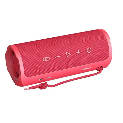Boxe, HiFuture Ripple Roșu, sistem de boxe cu 2 căi, 20W*1+10W*1, rezistent la apă IPX7, până la 12 ore de redare, Bluetooth 5.3, asociere pentru - 2