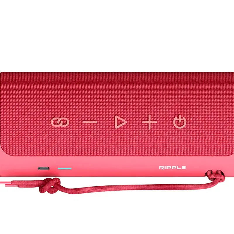 Boxe, HiFuture Ripple Roșu, sistem de boxe cu 2 căi, 20W*1+10W*1, rezistent la apă IPX7, până la 12 ore de redare, Bluetooth 5.3, asociere pentru - image 4
