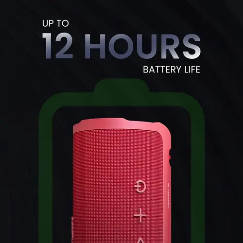 Boxe, HiFuture Ripple Roșu, sistem de boxe cu 2 căi, 20W*1+10W*1, rezistent la apă IPX7, până la 12 ore de redare, Bluetooth 5.3, asociere pentru - 7