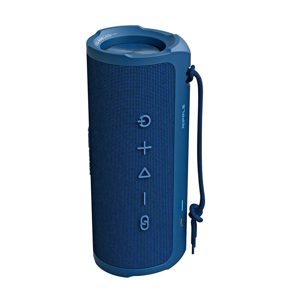 Boxe, HiFuture Ripple Albastru, sistem de boxe cu 2 căi, 20W*1+10W*1, rezistent la apă IPX7, până la 12 ore de redare, Bluetooth 5.3, asociere pentru