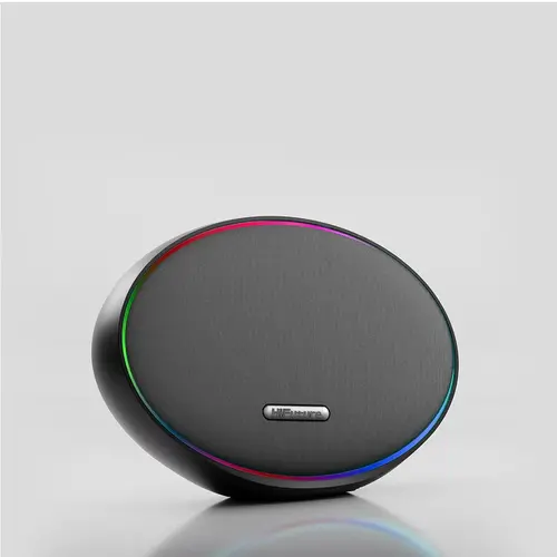 Тонколони, HiFuture ORBIT Black, 80W Output (Max.power), Built-in Powerful DSP with DynaBoost Technology, Pair to Stereo Sound System (TWS Mode), Wireless 5.4, Orbit Lighting, Aluminum Elegance, Up to 8 Hours Playtime, Support Extension Media Player, Connection:USB