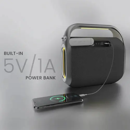 Тонколони, HiFuture MusicBox200 Black, 100W Output, Karaoke Enable, Two Wireless Microphone, 12000mAh Battery (Support Power Bank), RGB Lighting, Pair to Play (TWS Mode), Bluetooth 5.3 - 3