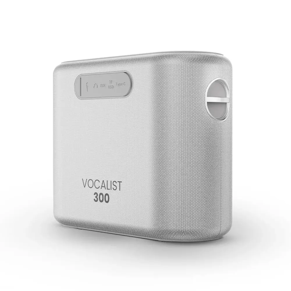 Тонколони, HiFuture Vocalist300 Silver, 150W Output, Karaoke Enable, Two Wireless Microphone, 18000mAh Battery (Support Power Bank), RGB Lighting, Pair to Play (TWS Mode), Bluetooth 5.3