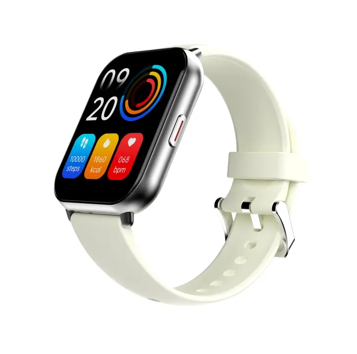 Ceas, HiFuture Zone2 Argintiu, 1.96", 240?286, apeluri Bluetooth, rezistent la apă IP68, senzor 24/7 pentru ritmul cardiac și oxigenul din sânge, până - image 2