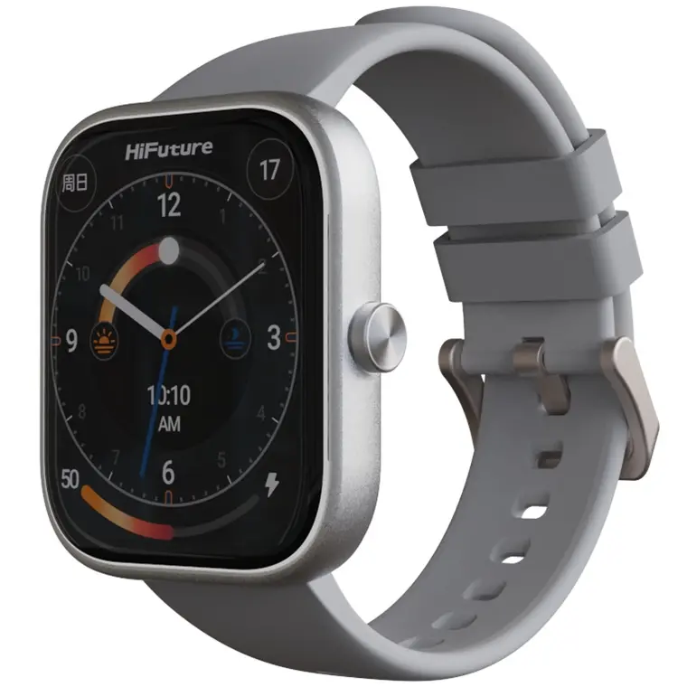 Ρολόι, HiFuture Lume Ασημί Γκρι, 1.85 " IPS, με διπλό πυρήνα, ελαφρύ πλαίσιο αλουμινίου αεροδιαστημικής ποιότητας, κλήσεις Bluetooth, τρισδιάστατη - image 1