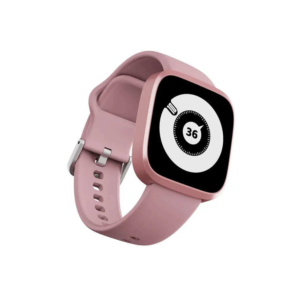 Часовник, HiFuture Edge Pink, 1.72" HD Display, Powered by Dual Core, Aerospace-Grade Ultra Light Aluminum Frame, Bluetooth Call, 3D User Interface, 1ATM Waterproof, 24/7 True Heart Rate & Blood Oxygen Sensor, 100+ Sports Mode, Up to 7 days daily use - image 1