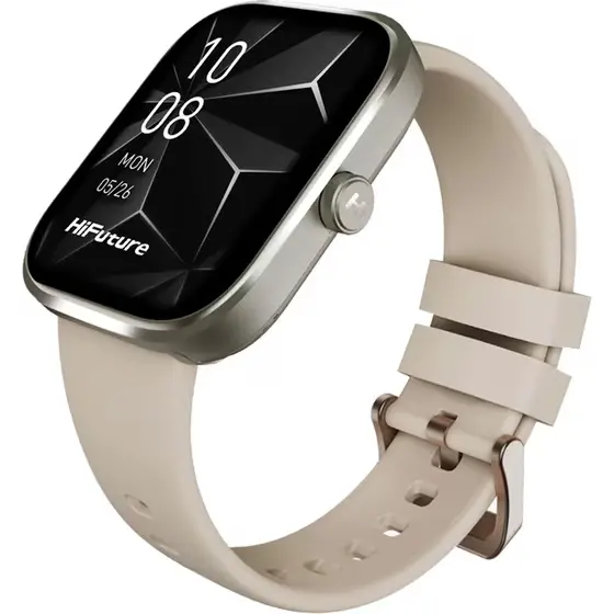 Часовник, HiFuture Lume Pro Titanium, 1.85 " AMOLED, Always on Display, Powered by Dual Core, Aerospace-Grade Ultra Light Aluminum Frame, Bluetooth Call, 3D User Interface, 1ATM Waterproof, 24/7 True Heart Rate & Blood Oxygen Sensor, 100+ Sports Mode, Up to 7 days - image 1