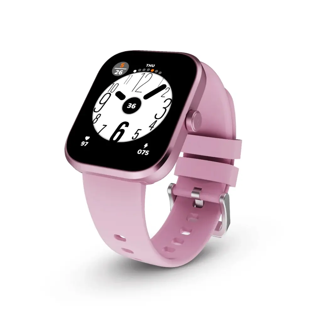 Часовник, HiFuture Lume Pro Pink, 1.85 " AMOLED, Always on Display, Powered by Dual Core, Aerospace-Grade Ultra Light Aluminum Frame, Bluetooth Call, 3D User Interface, 1ATM Waterproof, 24/7 True Heart Rate & Blood Oxygen Sensor, 100+Sports Mode, Up to 7 days dail - image 1
