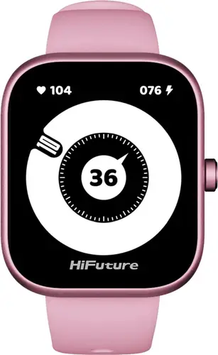 Часовник, HiFuture Lume Pro Pink, 1.85 " AMOLED, Always on Display, Powered by Dual Core, Aerospace-Grade Ultra Light Aluminum Frame, Bluetooth Call, 3D User Interface, 1ATM Waterproof, 24/7 True Heart Rate & Blood Oxygen Sensor, 100+Sports Mode, Up to 7 days dail