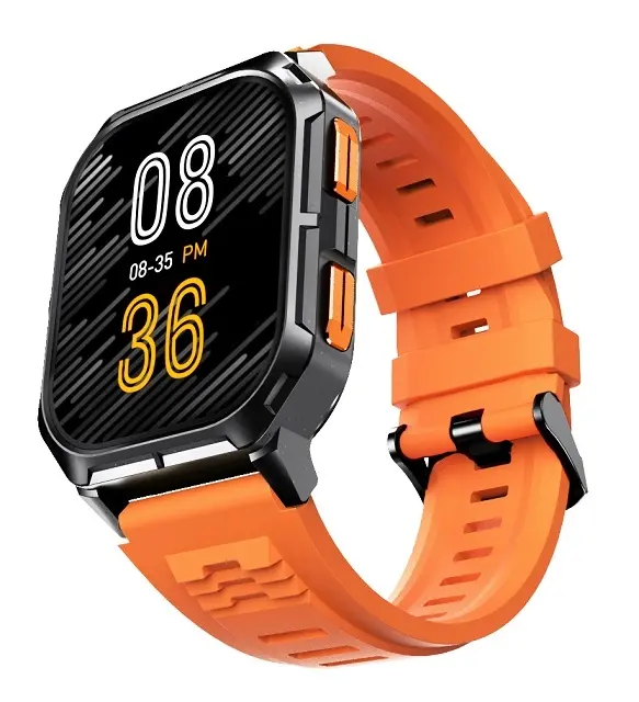 Часовник, HiFuture Ultra 3 Black Orange, 2.0" IPS, 240x296, Bluetooth Call, IP68 Waterproof, 24/7 True Heart Rate & Blood Oxygen Sensor, Up to 7 days daily use, 100+ Sports Mode - image 2