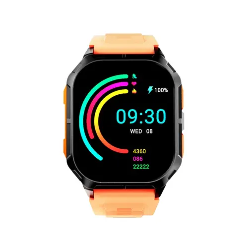 Ρολόι, HiFuture Ultra 3 Black Orange, 2.0" IPS, 240x296, κλήσεις Bluetooth, αδιάβροχο IP68, αισθητήρας καρδιακών παλμών και οξυγόνου αίματος 24/7, έως - 1