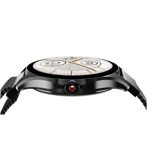 Часовник, HiFuture Aura2 Black, 1.32" AMOLED, Powered by Dual Core, Metallic Frame, Bluetooth Call, 3D User Interface, 1ATM Waterproof, 24/7 True Heart Rate & Blood Oxygen Sensor, 100+ Sports Mode, Up to 7 days daily use, Extra Silicone Strap inbox - image 2