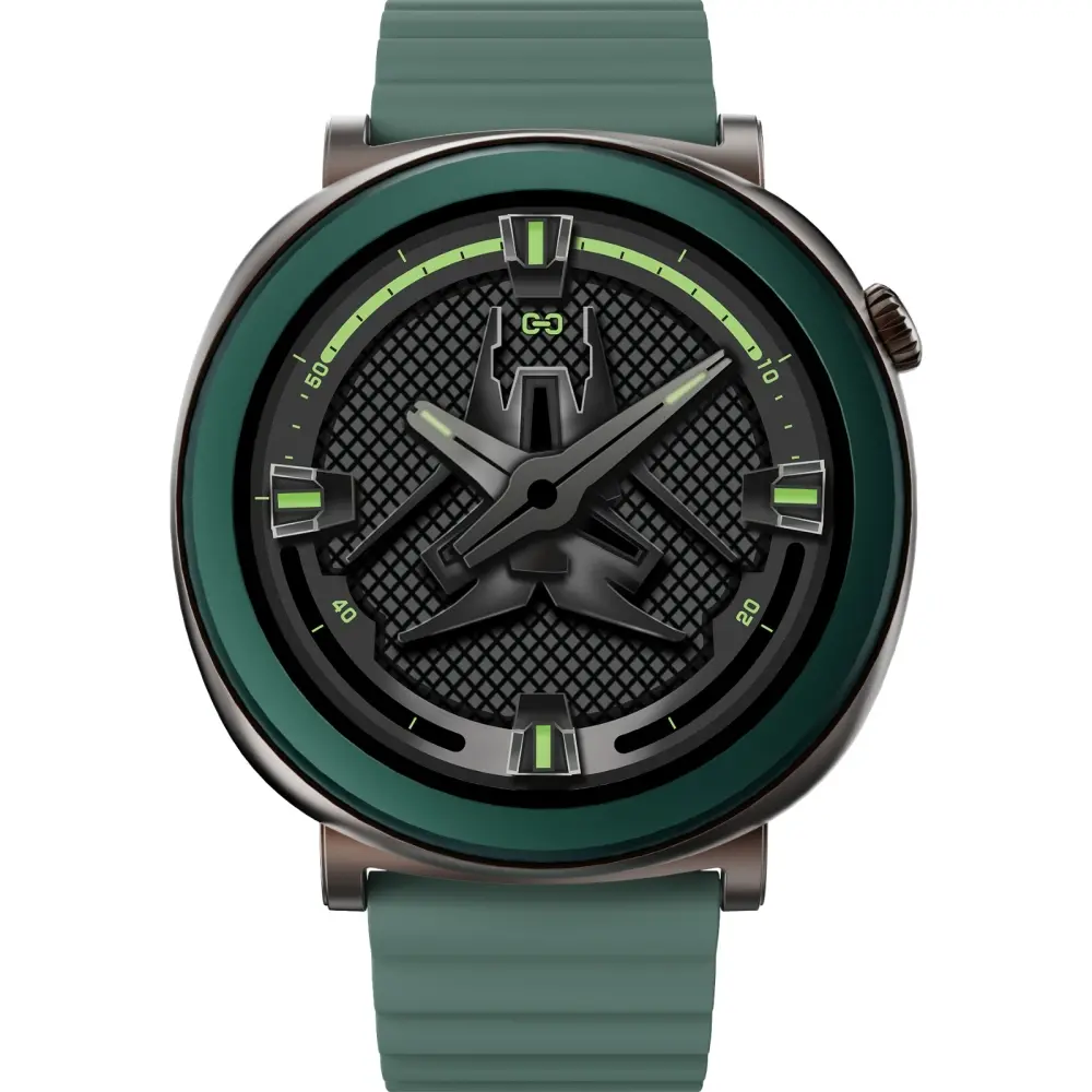 Часовник, HiFuture Aurora Dark Green, 1.43" AMOLED,  466*466, Powered by Dual Core & Syntra AI, Bluetooth Call, IP68  Waterproof, 24/7 True Heart Rate & Blood Oxygen Sensor, Up to 10 days daily use, Magnetic Strap - image 2