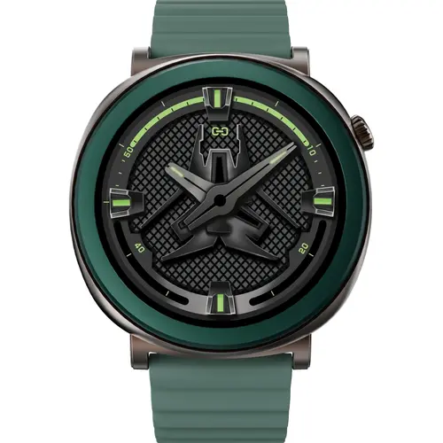 Часовник, HiFuture Aurora Dark Green, 1.43" AMOLED,  466*466, Powered by Dual Core & Syntra AI, Bluetooth Call, IP68  Waterproof, 24/7 True Heart Rate & Blood Oxygen Sensor, Up to 10 days daily use, Magnetic Strap - image 2