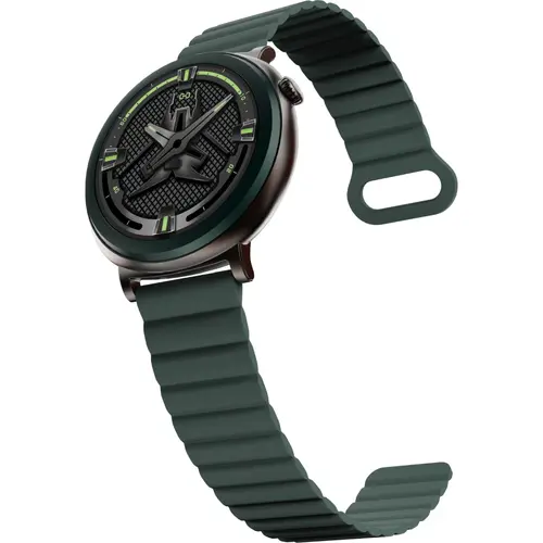 Ρολόι, HiFuture Aurora Dark Green, 1.43" AMOLED, 466*466, με επεξεργαστή Dual Core & Syntra AI, κλήσεις Bluetooth, αδιάβροχο IP68, αισθητήρας - 1