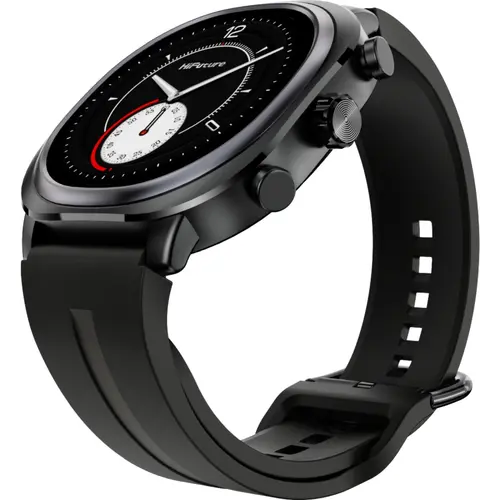 Часовник, HiFuture AIX Lite Black,  1.43" AMOLED,  466*466, Powered by Dual Core & Syntra AI, Bluetooth Call, 1ATM Waterproof, Sixth Generation Health Sensor, Up to 10 days daily use, Extra Fabric Strap inbox - image 2