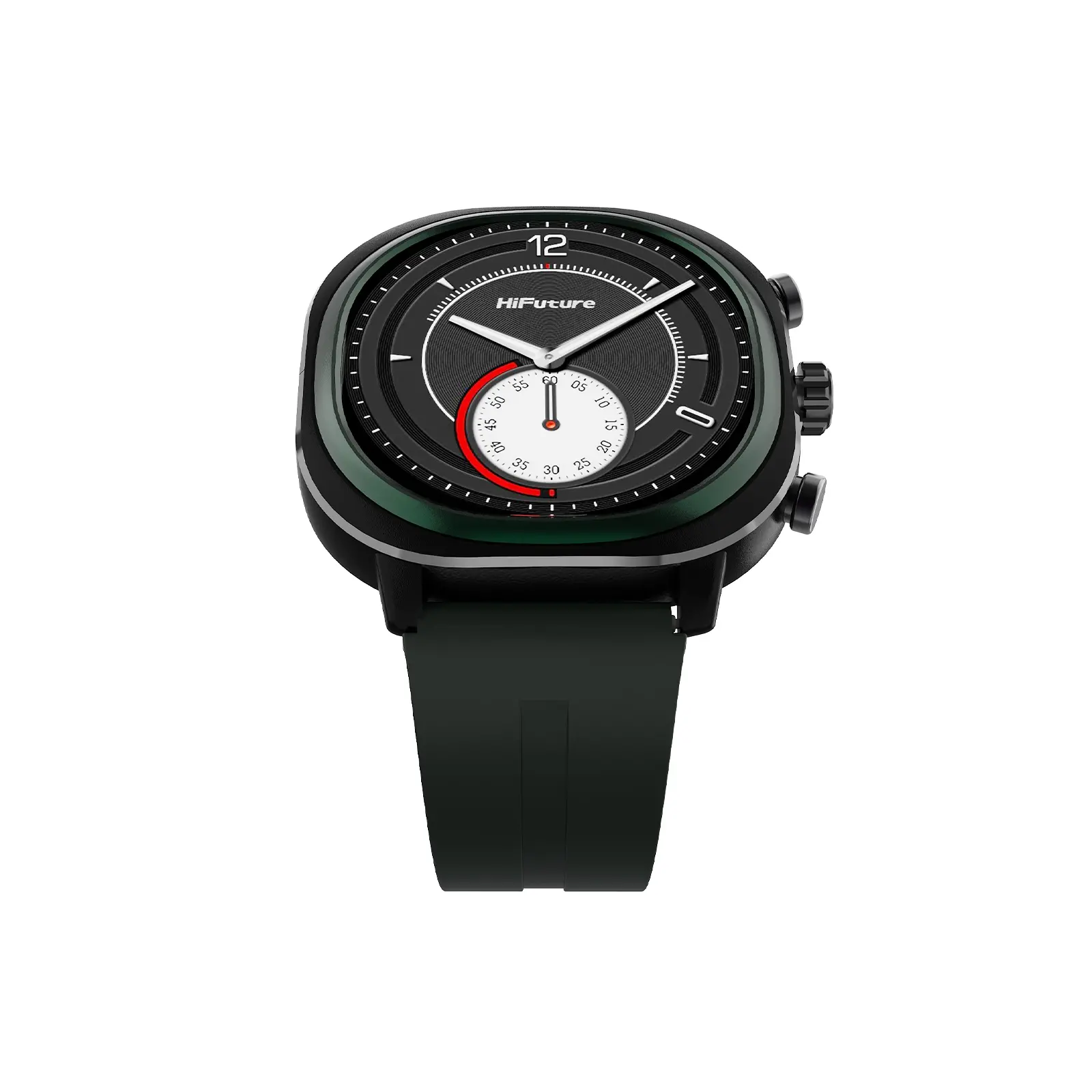Часовник, HiFuture AIX Lite Green, 1.43" AMOLED, 466*466, Powered by Dual Core & Syntra AI, Bluetooth Call, 1ATM Waterproof, Sixth Generation Health Sensor, Up to 10 days daily use, Extra Fabric Strap inbox - image 2