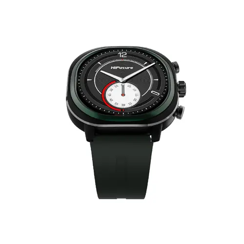 Часовник, HiFuture AIX Lite Green,  1.43" AMOLED,  466*466, Powered by Dual Core & Syntra AI, Bluetooth Call, 1ATM Waterproof, Sixth Generation Health Sensor, Up to 10 days daily use, Extra Fabric Strap inbox - image 2