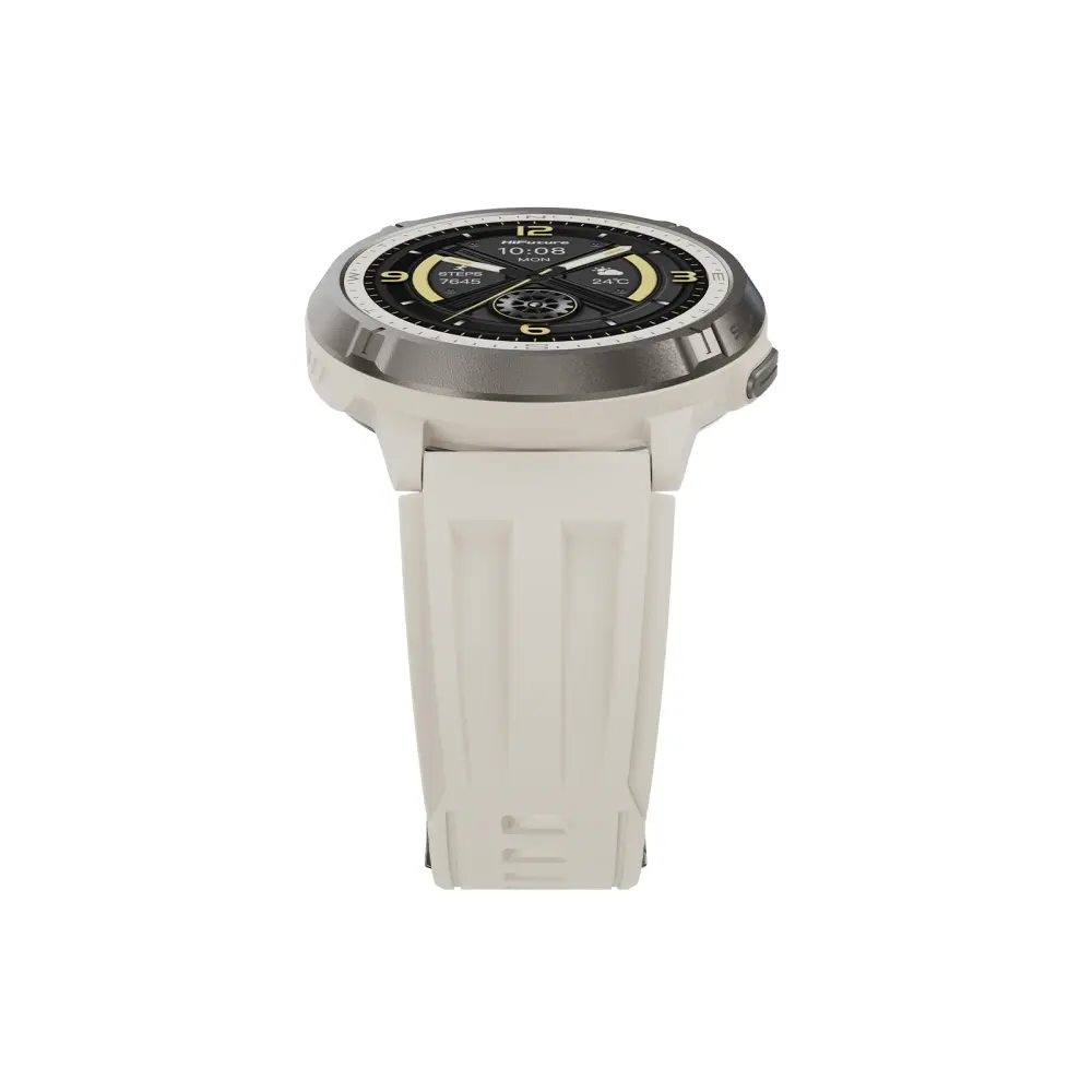 Часовник, HiFuture MIX3 Latte, 1.43" AMOLED, 466*466, Powered by Dual Core & Syntra AI, Bluetooth Call, 3ATM Waterproof, Compass & Altimeter, 24/7 True Heart Rate & Blood Oxygen Sensor, Up to 10 days daily use - image 2