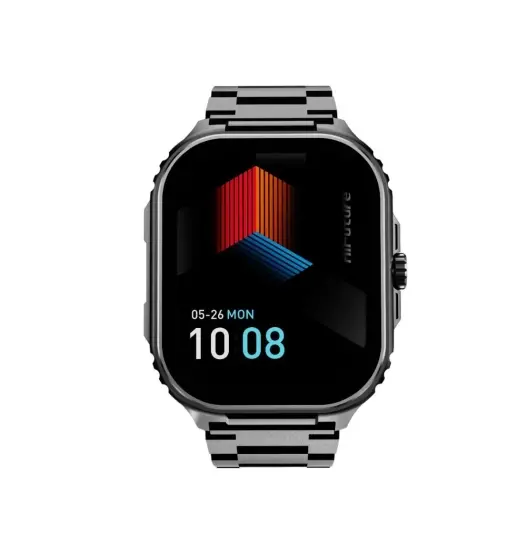 Ceas, HiFuture Ultra 3 Pro Black, 2.04" IPS, 368x448, apeluri Bluetooth, rezistent la apă IP68, senzor de puls și oxigen din sânge 24/7, până la
