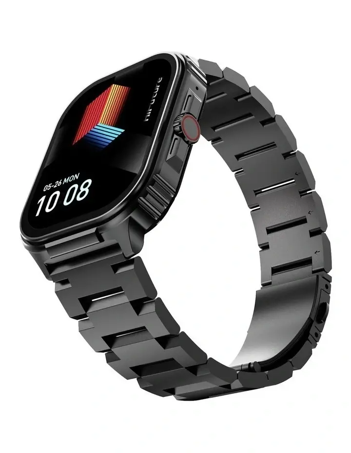 Часовник, HiFuture Ultra 3 Pro Black, 2.04" IPS, 368x448, Bluetooth Call, IP68 Waterproof, 24/7 True Heart Rate & Blood Oxygen Sensor, Up to 7 days daily use, 100+ Sports Mode - image 1