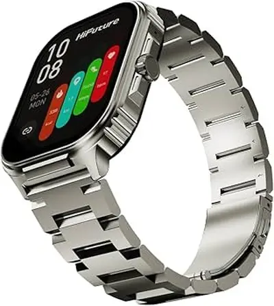 Часовник, HiFuture Ultra 3 Pro Silver, 2.04" IPS, 368x448, Bluetooth Call, IP68 Waterproof, 24/7 True Heart Rate & Blood Oxygen Sensor, Up to 7 days daily use, 100+ Sports Mode - image 3