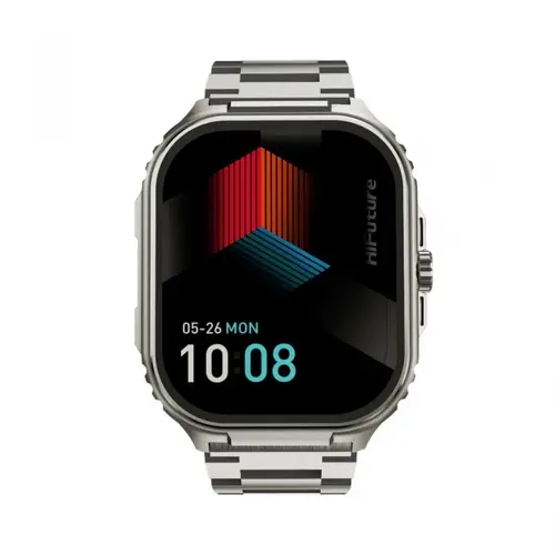 Часовник, HiFuture Ultra 3 Pro Silver, 2.04" IPS, 368x448, Bluetooth Call, IP68 Waterproof, 24/7 True Heart Rate & Blood Oxygen Sensor, Up to 7 days daily use, 100+ Sports Mode
