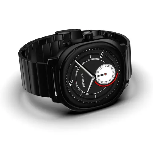 Часовник, HiFuture AIX  Black, 1.43"AMOLED, 466*466, Powered by Dual Core & Syntra AI, Bluetooth Call, 1ATM Waterproof, Sixth Generation Health Sensor, Stainless Steel, Up to 10 days daily use - image 3