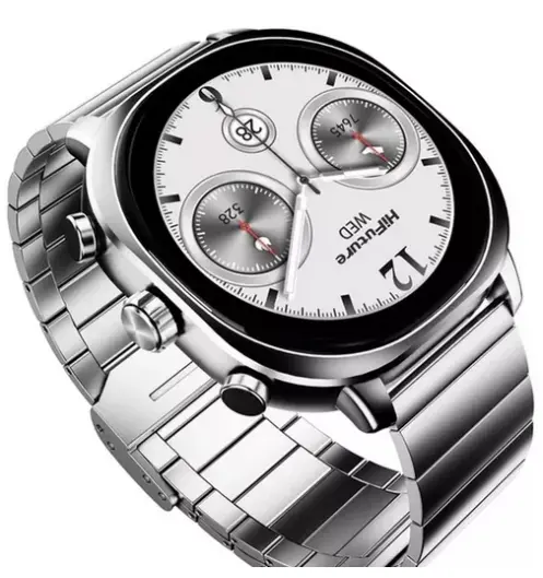 Часовник, HiFuture AIX  Silver,  1.43"AMOLED, 466*466, Powered by Dual Core & Syntra AI, Bluetooth Call, 1ATM Waterproof, Sixth Generation Health Sensor, Stainless Steel, Up to 10 days daily use - image 2