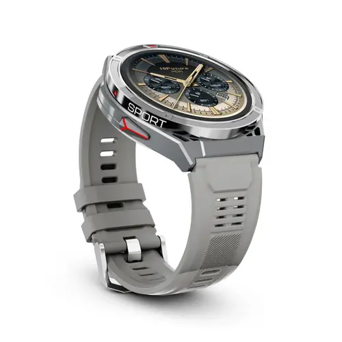 Часовник, HiFuture Active Silver, *1.43"  AMOLED, Dual Band GPS +Compass + Altimeter 466*466, Powered by Dual Core & Syntra AI, Bluetooth Call, 5ATM Waterproof, 24/7 True Heart Rate & Blood Oxygen Sensor, Up to 10 days daily use - image 2