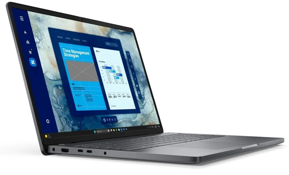 Лаптоп, Dell Pro 16 PC16250, Intel Core 5 120U (10 cores, up to 5.0 GHz), 16" FHD+(1920x1200) IPS, 300nits AG, 16 GB: 1 x 16 GB, DDR5, 5200 MT/s, 512 GB SSD, Intel graphics, FHD HDR IR Cam and Mic, Wi-Fi 6E, FPR, Backlit Kb, Ubuntu, Magnetite, 3Y PS - image 1