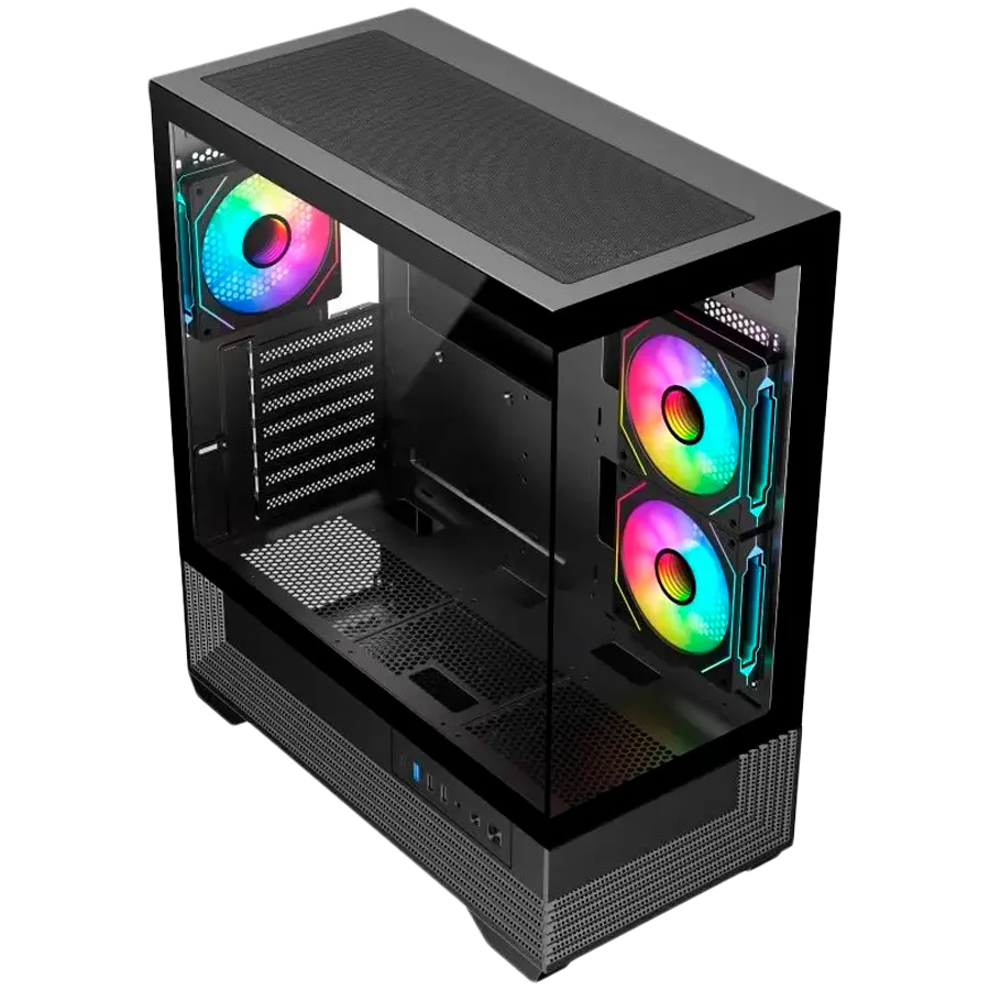 Chassis V-GAMING DARK REAPER VG-DR3F USB3.0 USB2.0 Type C without PSU Black - image 1