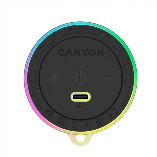 CANYON Boxă magnetică Bluetooth OnMove 13 5W Neagră - 1