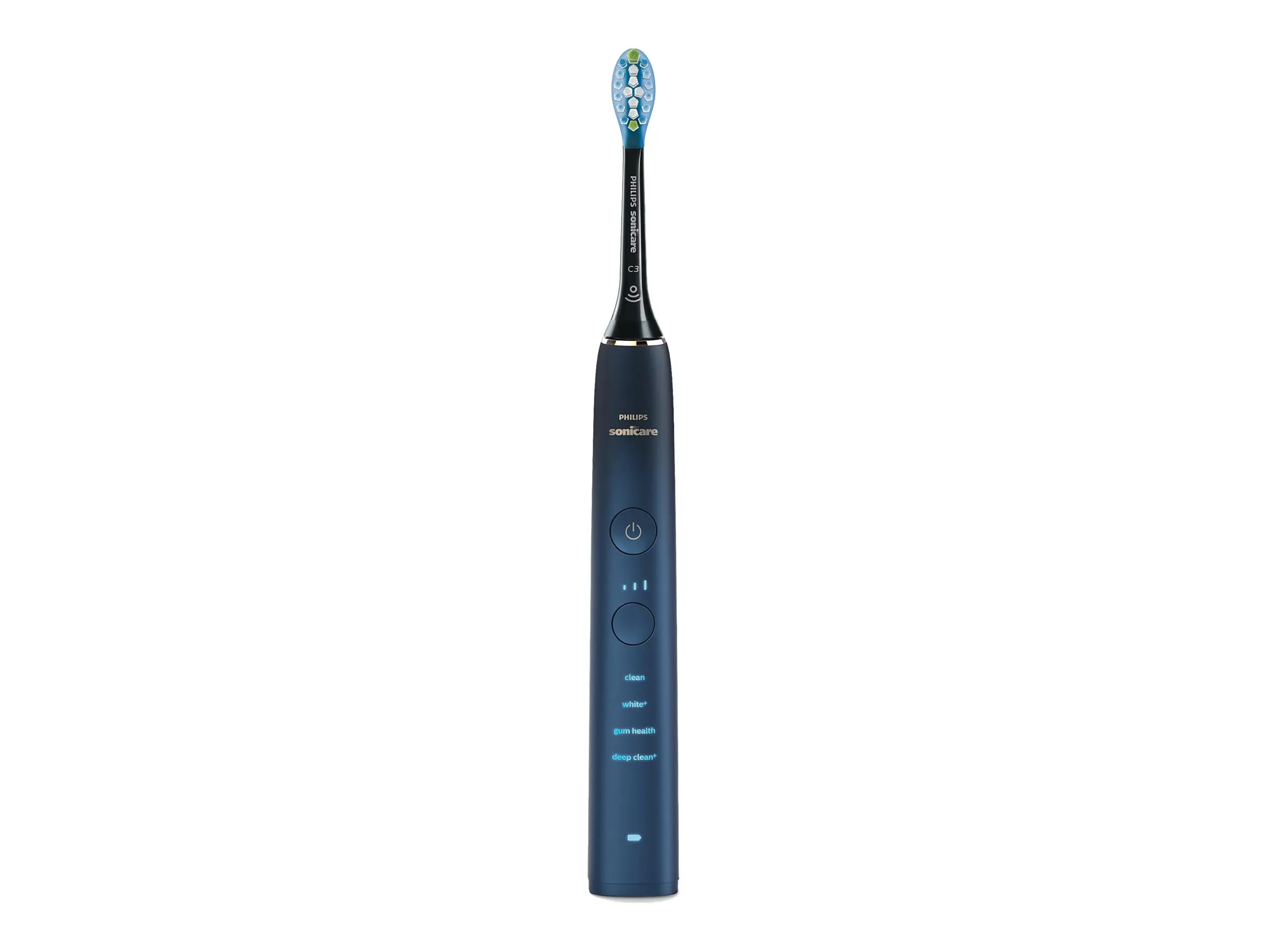 PHILIPS Sonicare Четка за зъби с акумулаторна батерия Diamond Clean 9000 4 режима и 3 степени 4 глави калъф цвят аквамарин
