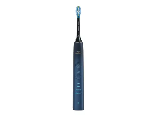 PHILIPS Sonicare Четка за зъби с акумулаторна батерия Diamond Clean 9000 4 режима и 3 степени 4 глави калъф цвят аквамарин