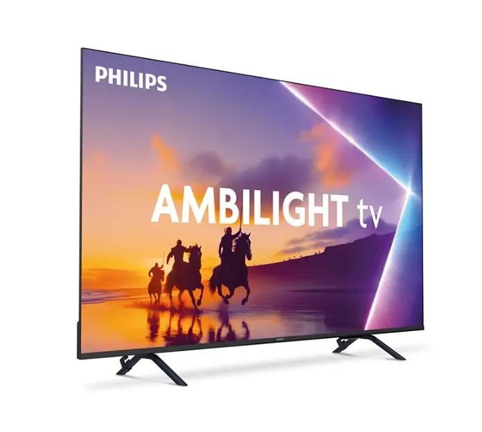 Телевизор, Philips 55PUS8400/12, 55" 4K UHD QLED, 3840x2160p, 60Hz, DVB-T/T2/T2-HD/C/S/S2, 60Hz, Ambilight 3, Pixel Precise UHD, HDR+, Titan OS, Dolby Atmos & DTS:X, 3*HDMI, 2*USB, VRR, 802.11ac, BT 5.2, Philips EasyLink 2.0, 20W RMS, Black - image 1