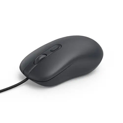 Mouse optic HAMA CM-200, cu 4 butoane, silențios, cu cablu, negru - 2