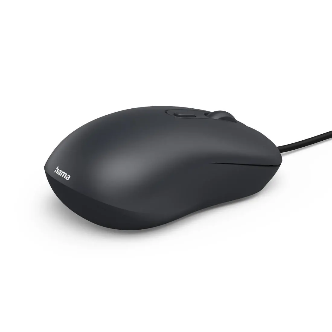 Оптична мишка HAMA CM-200, 4 бутонна, безшумна, с кабел, черна - image 3