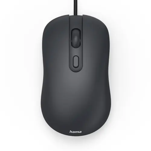 Mouse optic HAMA CM-200, cu 4 butoane, silențios, cu cablu, negru - 8