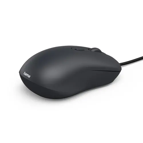 Mouse optic HAMA CM-200, cu 4 butoane, silențios, cu cablu, negru - 10