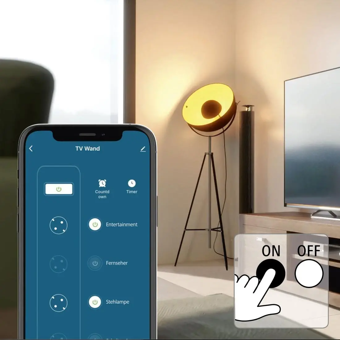 HAMA Смарт разклонител Wi-Fi 2.4Ghz, 4 гнезда, 4xUSB, 1.7 m, бял - image 7