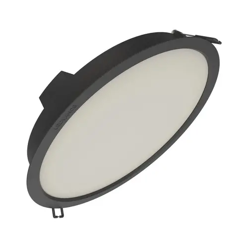 LED ΧΩΝΕΥΤΟ ΣΠΟΤ DL IP44 DN 215 24W 830 2640LM ΜΑΥΡΟ LEDVANCE - 1