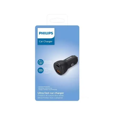 ЗАРЯДНО ЗА КОЛА 1xUSB 1xTypeC DLP2521 PHILIPS