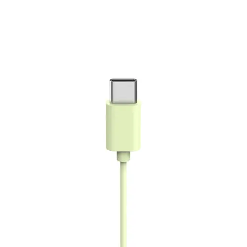 HAMA Ακουστικά με μικρόφωνο "Fun C", USB-C, οδηγός καλωδίου από τη μία πλευρά, πράσινα - 5