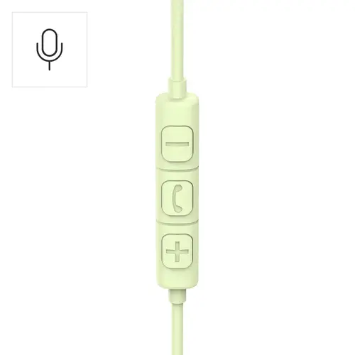 HAMA Căști cu microfon "Fun C", USB-C, ghidaj de cablu pe o singură parte, verzi - 10