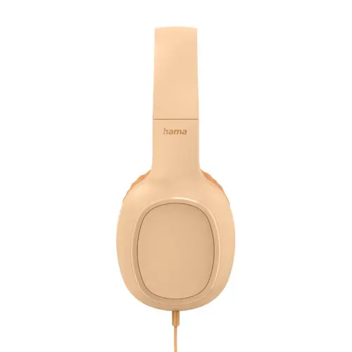 HAMA Ακουστικά με μικρόφωνο "Fun C", USB-C, οδηγός καλωδίου από τη μία πλευρά, Πορτοκαλί - 3