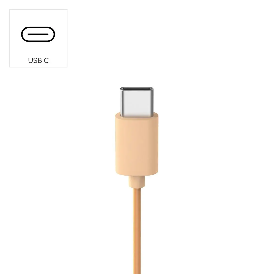 HAMA Ακουστικά με μικρόφωνο "Fun C", USB-C, οδηγός καλωδίου από τη μία πλευρά, Πορτοκαλί - image 8