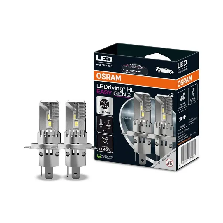 BEC LED AUTO 64193DWESY H4/H19 LED 22/24W 12V P43 BOX2 OSRAM